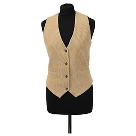 Chaleco Chloé de pana marrón Castaño