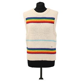 Colete de lã com listras arco-íris Acne Studios Kavram Multicor