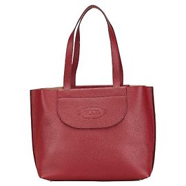 Bolso Tote de Cuero TOD'S FLORIDA Roja