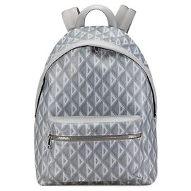 Dior Hit The Road CD Diamant PVC Leder Rucksack Braun