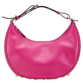Bolsa hobo pequena de couro Fendigraphy da FENDI Rosa