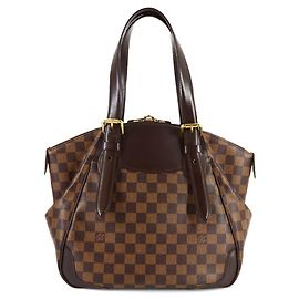 Bolsa Tote Louis Vuitton Damier Verona MM Marrom Damier ebene
