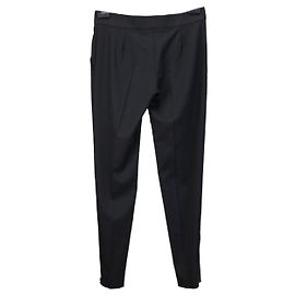 Stella Mc Cartney Stella McCartney tapered wool pants black Black