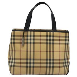 Burberry Nova Check
Lona Nova Check e couro Bege