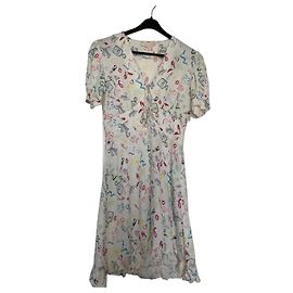 Vestido de Verano Estampado Maje Blanco Multicolor