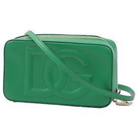 Dolce & Gabbana Bolsa de ombro DG Logo em couro verde Verde