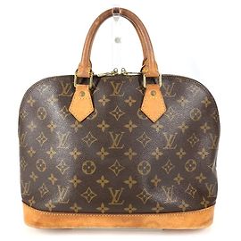 Bolsa Tote Alma Monogram Louis Vuitton Marrom