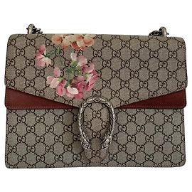 Bolsa Gucci Bloom Dionysus Supreme Lona GG Supreme Bege Bege