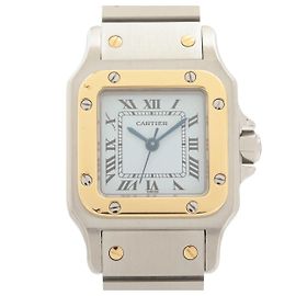 Relógio automático Santos de Cartier Galbee em aço inoxidável e ouro amarelo 24 Outro