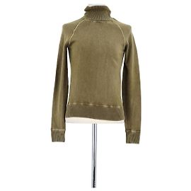 Saint Laurent Khakifarbener Wollpullover Khaki