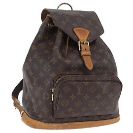 LOUIS VUITTON Monogram Montsouris GM Rucksack M51135 LV Auth 173661 Monogramm