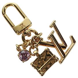 LOUIS VUITTON Micro Charm Petite Malle Charm metallo Oro M01567 LV Auth LNZ842M D'oro