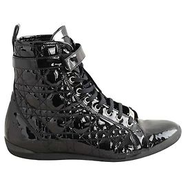 Dior Schwarze Schnürschuhe Schwarz