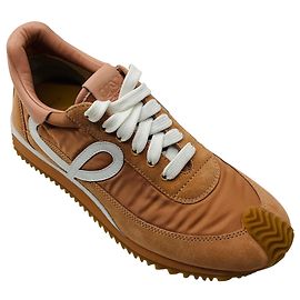 Baskets en Suède et Nylon Loewe Flow Runner 2.0 Rose Poudré Rose