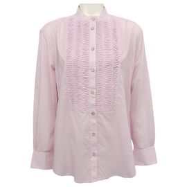 Autre Marque Blouse Figue en coton lilas avec plis Nathan Violet