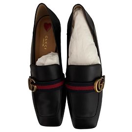Gucci Peyton Leder-Pumps Schwarz