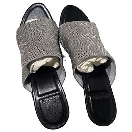 Sandali Balenciaga con strass Nero Argento