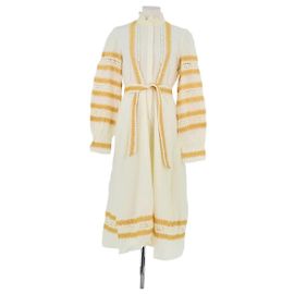 SéZane Vestido de algodón blanco Blanco