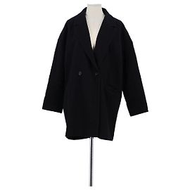 American Vintage Black wool coat Black