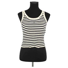 Dior Top sans manche écru Écru