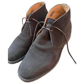 Bottines Church's en daim marron Marron
