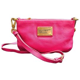 Bolsa de ombro rosa em couro Marc by Marc Jacobs Rosa