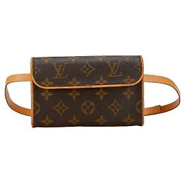 Borsa a Spalla Pochette Florentine Monogram Louis Vuitton Marrone