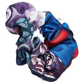 Accessorio per capelli in seta Claudia di Hermès Blu