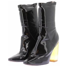 Dior Botas pretas de couro Preto