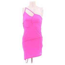 Balenciaga Robe courte rose fluo Rose