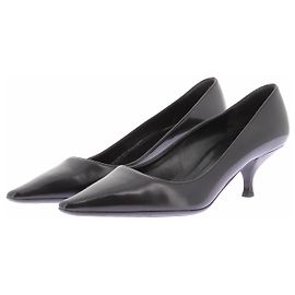 Prada Zapatos de tacón negros de cuero charol Negro
