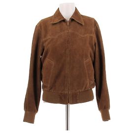 Céline Braune Wildlederjacke Braun