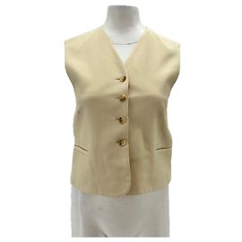 Autre Marque Beige 'Arup' Blazer with Linen Beige