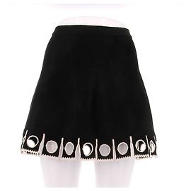 Alaïa Schwarzer Wollrock Schwarz