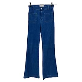 Autre Marque Vaqueros azules acampanados Azul