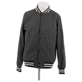 Autre Marque Wendbare Baumwolljacke Schwarz