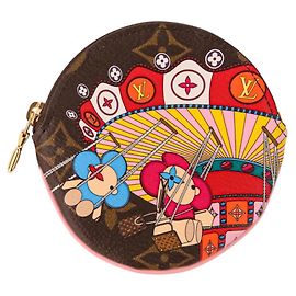 LOUIS VUITTON Langer Vivienne Geldbeutel Monogramm Louis Vuitton / Münzfach Braun Multicolor Damen Braun
