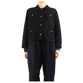 Dior Schwarze Strickjacke - Größe UK 18 Schwarz