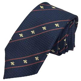 Gucci Blue Cloth Tie Blue