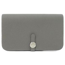Hermès Dogon Duo Geldbörse Braun