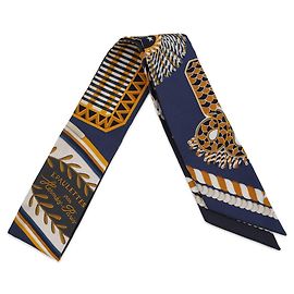 Bufanda Hermès twilly epaulettes de gala de seda para mujeres Multicolor