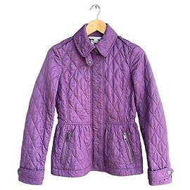 Burberry Brit Quilted Jacket Purple