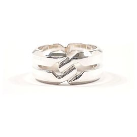 GUCCI Knot Infinity Ring, Sterlingsilber, Größe ., Herren Silber