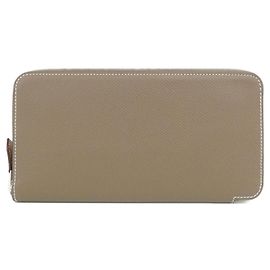 Hermès Hermes ANIMAPOLIS Silk In Classic Wallet Brown