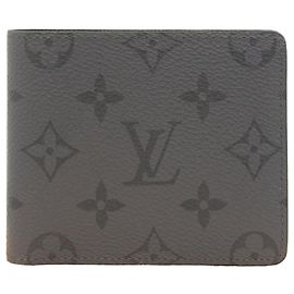 Portefeuille Slender en Monogram Eclipse Reverse de Louis Vuitton Noir