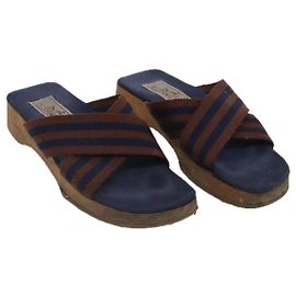 Hermès Sandalias de Cuero Hermes Azul