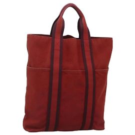 Sac cabas Fourre Tout Hermès Rouge