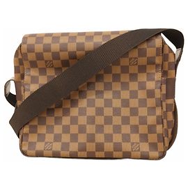 Sac à épaule Damier Naviglio N45255 Ebene de Louis Vuitton Damier ebène
