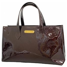 Borsa Louis Vuitton Vernis Wilshire PM Bordò