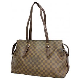 Bolso de Hombro Chelsea Damier Louis Vuitton N51119 Ébano Damier ebene